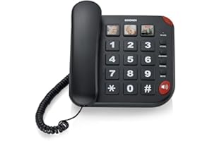 Brondi Bravo 15 Telefono Fisso, Nero
