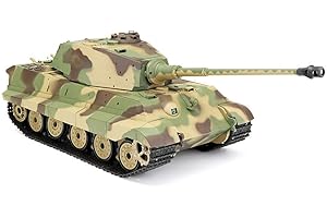ES-TOYS HENG LONG RC serbatoio RC tedesco re tedesco Tiger Henschelturm 1:16 cambio in metallo