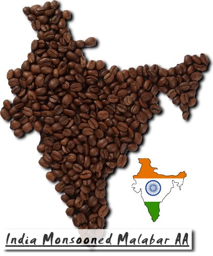 India Monsooned Malabar AA - 1000g - Ganze Bohne
