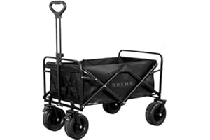 Rheme Carretto pieghevole, 95 l, pieghevole, 80 kg, pieghevole, per campeggio, spiaggia, shopping