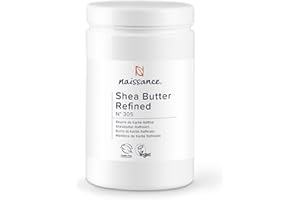 ‎NAISSANCE Naissance Sheabutter Raffiniert (Nr.305) 1kg - Rein, Natürlich - für DIY-Schönheitsrezepte, Körper, Gesicht, Haare, Haut, Kosmetik, Lippenpflege