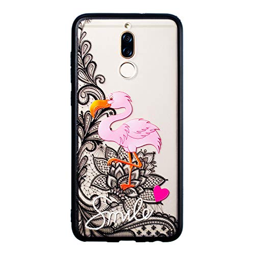 Preisvergleich Produktbild Neo Silikon Hülle [Scratch-Resistant],Kreativ Niedliche Silikon Hülle / Schutzhülle / Cover Soft Ultra Dünn Crystal Clear Transparent Kirstall Gel TPU Protective back für Huawei Mate 10 Lite