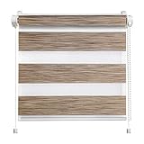 kein Bohren notwendig TODAMI ✅✅Duo-Rollo Klemmfix ohne Bohren Doppelrollo Seitenzugrollo Kettenzugrollo 150 cm 85 cm Wood✅✅