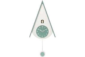 Acctim Isky Chalet Style Wall Hanging Cuckoo Clock with Pendulum by,Green,Height 600, Width 280, Depth 90mm
