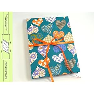 Leporello mit Passepartout mit Herzen