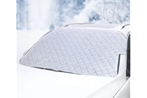 SURPZON Car Windshield Cover, Thick Windscreen Covers Frost, Waterproof Car Front Window Cover Protector Anti Snow Ice Frost Sun UV Dust for SUVs Cars Vans