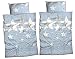 Produktbild CASATEX 4-tlg. Set Bettwäsche "Stellaris", Renforcè, 2xDeckenbezug 135x200 cm + 2xKissenbezug 80x80 cm, bleu