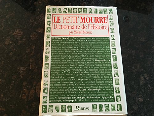 couverture de : PETIT MOURRE DICTIONNAIRE DE L'HISTOIRE (LE)
