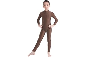 Freebily Body Ginnastica Artistica Bambina Maniche Lunghe Ballerina Vestito Danza Classica Balletto Tuta Sportiva Invernale Jumpsuit Pagliaccetto Tutine Dancewear