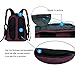 Bebamour Nappy Changing Backpack Large Capacity Baby Bag Backpack (Purple)