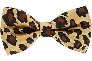 cravateSlim Noeud Papillon Enfant Léopard doré