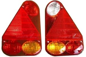 FKAnhängerteile Lampada Aspöck Earpoint 3 III Sinistra + Destra con baionetta – Set di Collegamento