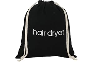 EIROVYA Bolsa para secador de pelo con cordón, bolsa de viaje para baño, 34 x 30 cm, 1 unidad