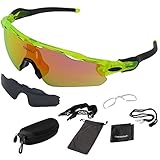 FÜR OUTDOOR-AKTIVITÄTEN JEDER ART: Diese Sportsonnenbrille bietet für jede Aktivität den passenden Sonnenschutz für Ihre Augen. Als Radbrille, Skibrille, zum Wandern, Autofahren, Reiten etc.