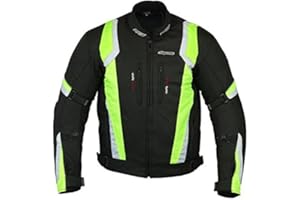 RKsports Kosta WATERPROOF MOTORCYCLE MOTORBIKE JACKET BLACK CE ARMORS