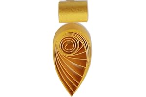 ODETOJOY Quilling Paper Metallic Paper Strips 3mm Roll for Craft Card Making Single Color Quilling Strips 1/8inch 60Pcs (Gold)