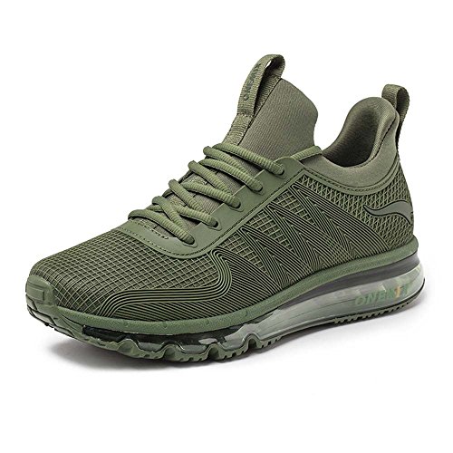 onemix Air Laufschuhe Turnschuhe Herren Fitness Schuhe mit Luftpolster Sportschuhe Sneaker Armeegrün 41 EU onemix Air Laufschuhe Turnschuhe Herren Fitness Schuhe mit Luftpolster Sportschuhe Sneaker Armeegrün 41 EU