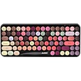 Coverzone Wireless Bluetooth Retro Silent Keyboard &ndash; Round Keyboard, 84 Keys, Portable, Smart Sleep Mode, Ergonomic Design