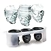 Produktbild Prevently Eiswürfelform, 3D Schädel Form Eiswürfel eiswürfelbehälter Silikon Eiswuerfel Form Maker Bar Party Silikon Schalen Schokoladenform Geschenk Für Halloween Familie, Party und Bar