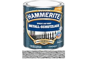 Hammerite 750 ml Direct sur Rouille Métal de protection peinture Gris argenté, martelé