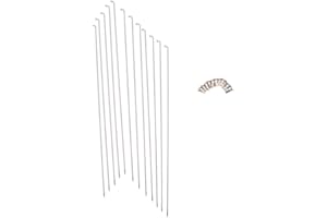 SGerste 12PCS bicicletta acciaio a raggi 260 mm mountain bike raggi con raccordi adatto per tutti i tipi di biciclette