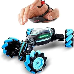 Cubiq Hand Gesture Remote Control Stunt Car Twisting Off-Road Vehicle Light Hand Sensor Watch Sensor Toy RC Stunt Car Large Multi Color