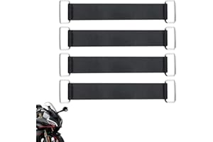 CATOR 4 PCS Cinchas de Amarre, Banda de goma para batería, correas elásticas, soporte fijo de goma, banda de batería, para la mayoría de motocicletas, 17,5 x 2,5 cm