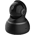 YI Dome Camera 1080p HD Pan/Tilt/Zoom Wireless IP Security Surveillance System with Auto-Cruise, Motion Tracker, Activity Alert, Night Vision, iOS, Android App - Cloud Service Available (Black