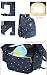 Abonnyc Nappy Backpacks Changing Bags Baby Travel Backpack Handbag Large Capacity Insulation Bag Fit Stroller (BlackDot)