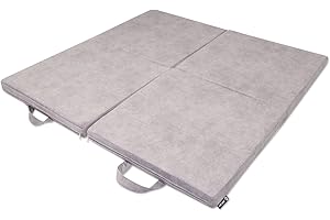 ‎JEFLEX Jeflex - velour Spielmatte 120 x 120 x 6 cm MADE IN GERMANY/Spielmatte für Kinderzimmer/wasserfeste Membran/OEKO-TEX Standard 100