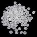 Resin Snap Fasteners Buttons Poppers 10.7mm Pack of Approx.100 Sets White