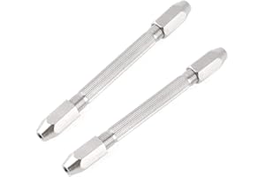 YOUNG WOLF 2 piezas hexagonales de doble extremo Pin Vice Wire Tool Micro Twist Drill Bits joyería diseño reparación