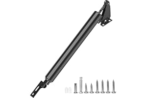 GLKEBY Adjustable Robust Door Closer with Soft Closing Function for Storm Doors, Fly Screen Doors & Wooden Doors - Black & White Available - Durable & Easy Assembly