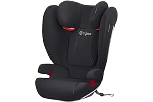 CYBEX Silver Seggiolino auto per bambini Solution B-Fix, Per auto con e senza ISOFIX, Gruppo 2/3 (15-36 kg), Da circa 3 fino a 12 anni, Volcano Black
