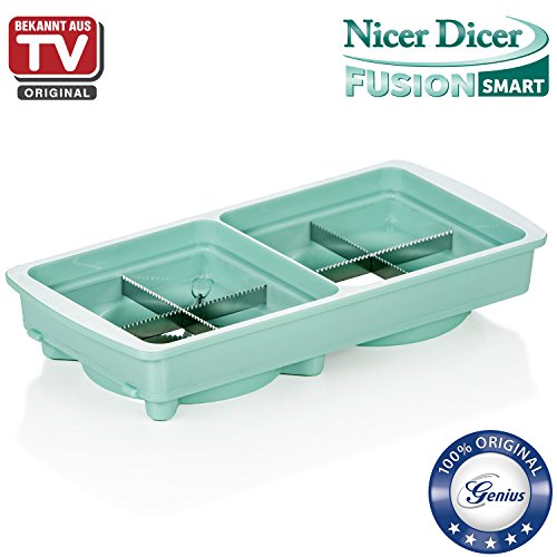 Genius Nicer Dicer Fusion Smart Julietti | Mint-Grün | 16 Teile | Alles-Schneider | Reiben | Julienne | Spiralen | Hobeln | Würfeln | Schneid-Gerät | Bekannt aus TV | NEU - 4