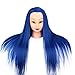 Anself 27" Hairdressing Training Head Model Dummy Head Salon Model Tool Long Hair with Clamp