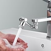 FAUMIX 1080 Derece D&ouml;nebilen Robotik Kol Musluk Başlığı, Krom Kaplama, Modern, Lavabo Uzatma Aparatı
