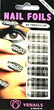 Black Tartan Nail Foil Wraps by YRNails