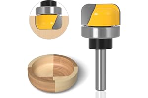 NICAVKIT 8 mm Schaft Schüssel und Tablett Vorlage Fräser Bit, Oberfräser Schüssel-Fräs-Bit Hohlkehlfräser Nutfräser-Set für Holzbearbeitung Shaker Cutter Werkzeuge