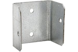 (10 Pack) 44mm Fence Panel Clips/Trellis U Clip Bracket BZP for Timber Posts and Anti Rattling by MultiScrew®