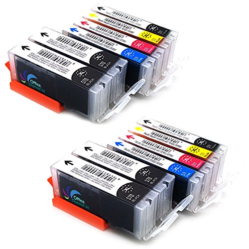 12x Tintenpatrone mit Neusten Chip kompatibel zu CANON PGI 570 XL CLI 571 XL für CANON PIXMA MG 5750 MG 5751 MG 5752 MG 5753 MG 6850 MG 6851 MG 6852 MG 6853 MG 7750 MG 7751 MG 7752 MG 7753 TS5050 TS5051 TS5053 TS6050 TS6051 TS6052 TS8050 TS8051 TS8052 TS8053 TS9050 TS9055