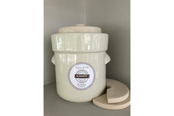 Steinzeug-schmitt pot à choucroute 5 l blanc crème