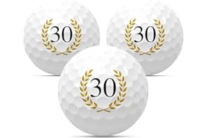 MYNT Golfbälle im 3er Set zum Geburtstag Golfgeschenk Golf Geburtstagsgeschenk Geschenk Geschenkidee Jubiläum Jahrestag Happy Birthday 18 20 22 25 30 33 35 40 44 45 50 55 60 65 66 70 75 77 80 85 88 90
