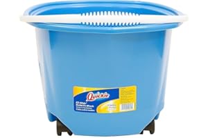 Quickie EZ-Glide Multi-Purpose 5-Gallon Bucket on Wheels,Blue