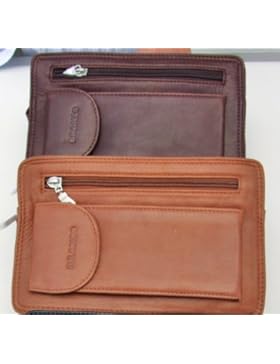 Herrentasche B403 cognac Handgelenktasche Nappaleder Branco