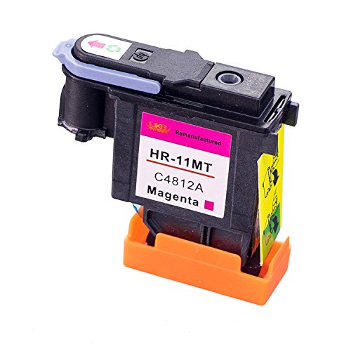 Lucky Bridge 4PK HP11 Cabezal de impresión C4810A C4811A C4812A C4813A compatible con impresoras HP Business Inkjet 2200, 2250, 2280, 2600, 2800, HP Designjet 110nr, Designjet 10ps, 20ps, 50ps, 500 800 (1 negro, 1 magenta, 1 amarillo, 1 cian)