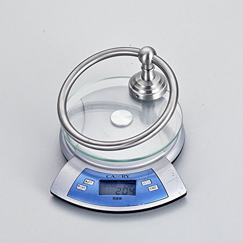Hiendure® Handtuchring Handtuchhalter Wandhandtuchhalter Wand-Ring aus Edelstahl gebürstet rostfrei für Bad Wandmontage rund - 7