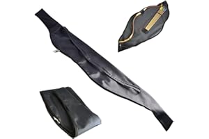 MILAEM Waterproof Leather Bow Case 60 Inch Traditional Bow Bag Longbow Recurve Bow Holder