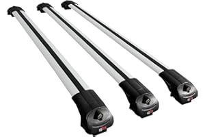 LUMBO Compatible con Ford Transit/Tourneo Courier 2024-2025 Ace-1 Barras de Techo Auto Portaequipajes Barras Transversales Gris Aluminio 3 Barras