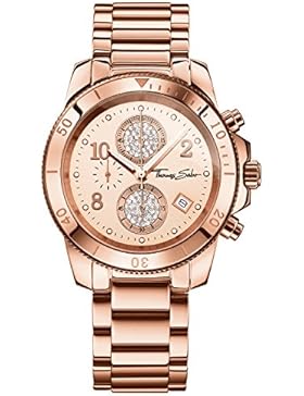 Thomas Sabo Damen-Armbanduhr Chronograph Quarz Edelstahl WA0192-265-208-40 mm